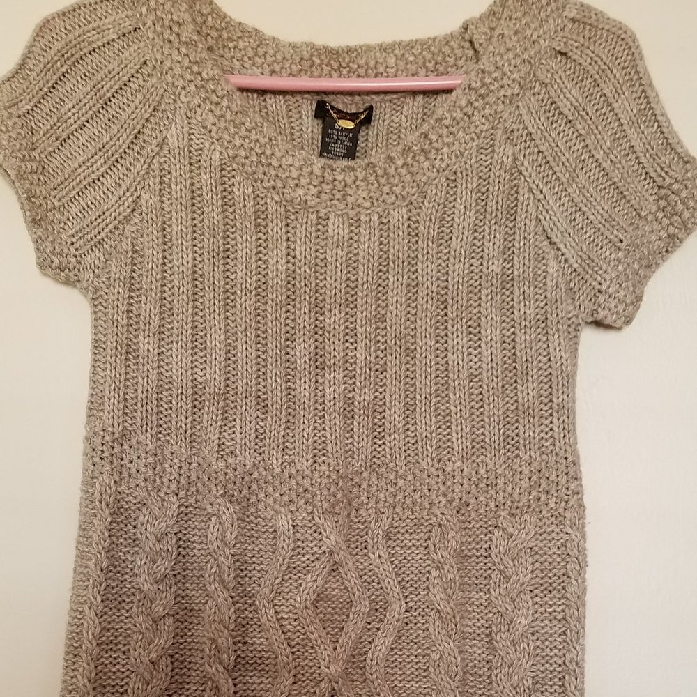 Dex Sweater Dress, acrylic/wool, short sleeves - S